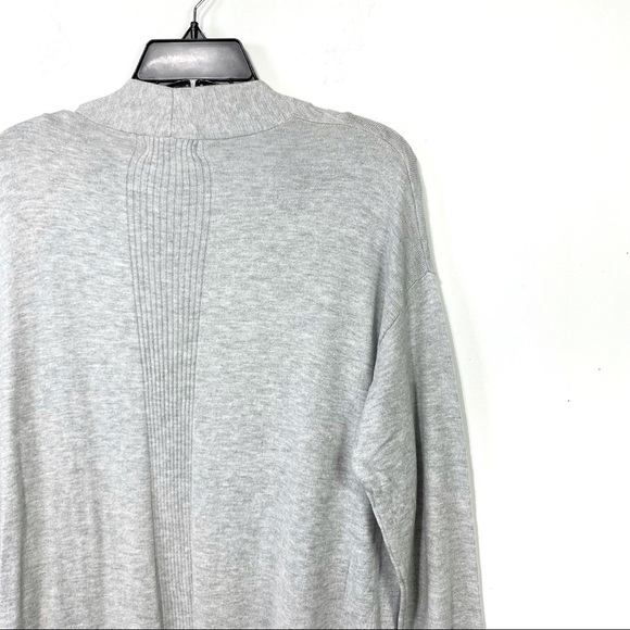 Abound Solid Knit Open Front Long Sleeves Longline Cardigan Sweater With pockets - Picture 9 of 11